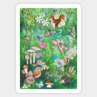 Magic green garden Sticker